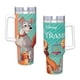thumbnail image 4 of La Dama y el Vagabundo Vaso aislado de acero inoxidable con asa, diseño temático, regalo para familia, amigos y fans; incluye pajita y encaja en el portavasos estándar, 40 oz, 4 of 6