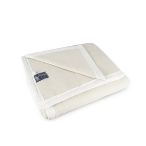 El Castillo - Frazada 90% Lana, 10% Acrílico Blanco King