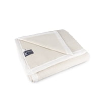 El Castillo - Frazada 90% Lana, 10% Acrílico Blanco King