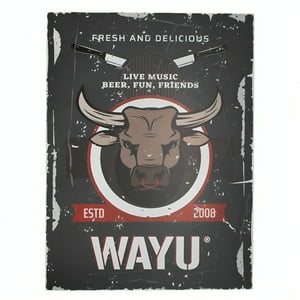 Wayu - Cuadro Deco Toro 40*30Cm