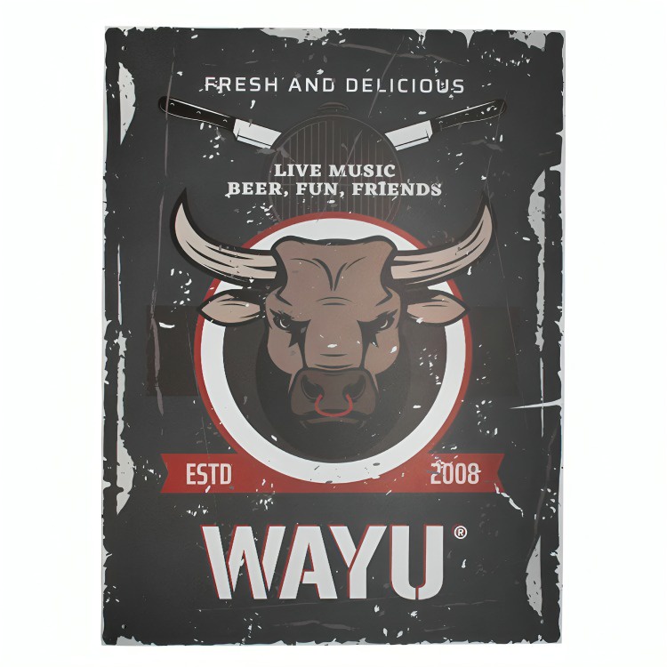 Wayu - Cuadro Deco Toro 40*30Cm