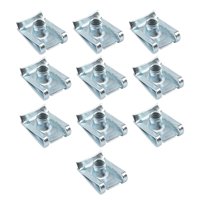 Ioensy - Juego De Surtido De Tuercas De Clip Tipo U M6 De 10 Piezas Para Motocicleta De Automóvil