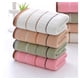 thumbnail image 4 of suxuMhao Toalla de Baño de Algodón con Rayas de Color, 1 Pieza Toalla de Ducha Suave Absorbente de Secado Rápido Gruesa, Toalla de Baño Absorbente Toalla de Baño de Algodón Suave, 27.5 X 55in Rosa, 4 of 4