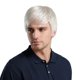 thumbnail image 5 of 10 '' Pieza Lateral Recta Corta De Los Hombres Mirada Natural Cosplay Peluca Plata, 5 of 5