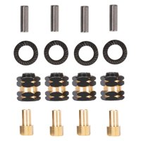 Magideal - 4X Adaptador Hexagonal De Rueda De Latón, De Transmisión Hexagonal, Acoplador Combinador, Ruedas De Aleación De Aluminio, Hexagonales Para