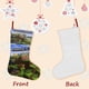 thumbnail image 3 of Minecraft Tema: Calcetines de Navidad, fino lino blanco para colgar en escaleras y chimenea, decoración navideña para el hogar, regalo de Navidad. 45cm × 32cm, 3 of 5