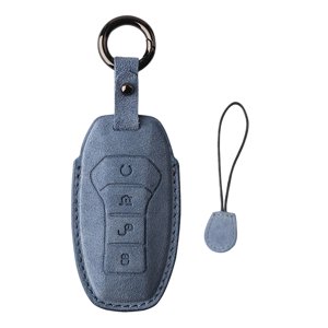 Ioensy - Funda Para Mando A Distancia De Coche, Accesorio Para Llave Byd Seal Yuan Plus Atto 3, Color Azul Marino