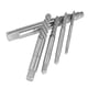thumbnail image 2 of Juego de 10 extractores de tornillos dañados con brocas para taladro izquierdo y pernos rotos, con estuche metálico., 2 of 7
