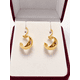 thumbnail image 3 of Aros Argolla Bote 1,5cm Largo N1 Oro 18k 1.50gr Mujer Regalo Dorado, 3 of 6