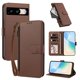 thumbnail image 2 of Funda con Billetera para [Google Pixel 8] con Bolsillo Zipper y Tarjetero Marrón, 2 of 6
