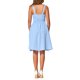 thumbnail image 3 of INSPIRE CHIC Vestido sin mangas de cuadros para mujer, vestido vintage de cuadros, fruncido, línea A, fluido, midi, azul, talla S, 3 of 6