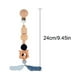 thumbnail image 2 of Wood Teether Baby Bed Hanging Rattles Toy Make Noise Bird Elephant Shape Crochet Beads Bracelet Pram Clip Baby Rattle, 2 of 2
