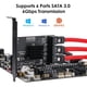 thumbnail image 5 of Tarjeta SATA PCIe MZHOU de 6 puertos con 6 cables de 6 Gbps para SATA 3.0, 5 of 7
