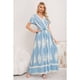 thumbnail image 2 of Maxi Vestido Largo Mujer Cruzado Estampado Casual Eventos 3383, 2 of 3