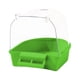 thumbnail image 3 of Caja de baño para pájaros y mascotas, cuenco de agua de alimentación colgante, bañera de baño para loros enjaulados para periquitos, pájaros pequeños, Verde, 3 of 5
