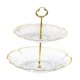 thumbnail image 3 of Soporte Para Tartas De 2 Niveles, Bandeja Para Galletas Y Platos Para Dulces, Para Fiesta De Celebración De Bodas, Transparente, 3 of 5