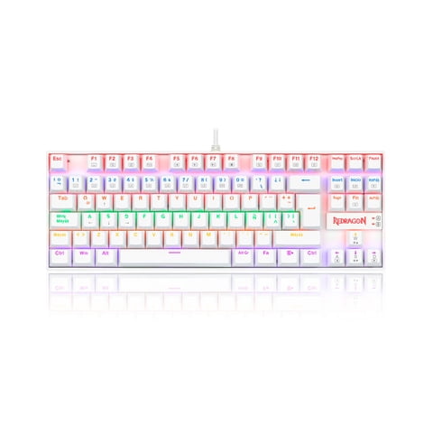 Teclado Gamer Redragon Kumara 2 K552R-Sp Rainbow Blanco Español