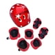 thumbnail image 5 of 7 Unids set Casco De Bicicleta Casco De Patinaje Sobre Ruedas Para Ciclismo Patinar Rojo, 5 of 5