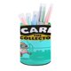 thumbnail image 1 of Carl el Coleccionista-theme Cylinder Pen Holder Pencil Organizer with Flannel Lining PVC Leather Material Cardboard Base for study work 10*8CM, 1 of 6