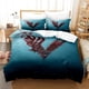 thumbnail image 1 of Vikings Bedding Set Single Twin Full Queen King Size Bed Set Aldult Kid Bedroom Duvetcover Sets 3D Print Anime bed sheet set Bed Sheets, 1 of 5