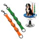 thumbnail image 1 of Uxcell Lazos de Aseo para Perros, Correa de Extensión de Nylon Ajustable para Mesa con 4 Anillos en D Negros (Naranja/Verde, 2 Piezas), Destinado para Baños Fijos de Perros y Corte de Pelo, 1 of 7