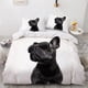 thumbnail image 1 of x2237 Bed SheetsLovely Animal Bedding Sets White Duvet Quilt Cover Set Comforter Bed Linen Pillowcase *cm Size Dogs Pets Dog 3-Piece Bedding Set (1 Duvet Cover + 2 Pillow Shams) nj2237, 1 of 5