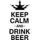 thumbnail image 1 of Decomural Drink Beer Keep Calm WS-46188, 1 of 2