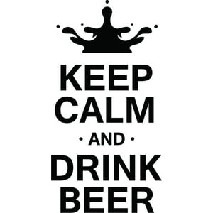 Rienda Libre Graphics - Decomural Drink Beer Keep Calm Ws-46188