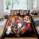 thumbnail image 1 of THE AMAZING DIGITAL CIRCUS Cartoon Bedding Set Double Twin King Duvet Cover Comforter Pillowcase Boys Girls Adults Bedroom, 1 of 5