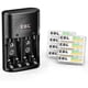 thumbnail image 2 of Cargador EBL 802 AAA 800mAh Kit Recargable, 2 of 3