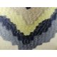 thumbnail image 3 of Almohada de lujo hecha a mano Plutus Brands Plutus en blanco, azul marino y lima, 3 of 3