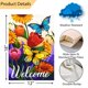 thumbnail image 3 of Bandera de jardín Louise Maelys Welcome Spring, 30 x 45 cm, arpillera, 3 of 7