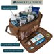 thumbnail image 2 of Neceser PAVILIA Travel Essentials Shaving Dopp Kit marrón, 2 of 7