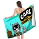thumbnail image 4 of Carl el Coleccionista Toalla de playa de secado rápido con diseño temático, regalo para mujeres y niñas, ideal para cumpleaños, fans, amantes de la música, uso en la playa o al aire libre, 78 × 180 cm, 4 of 6