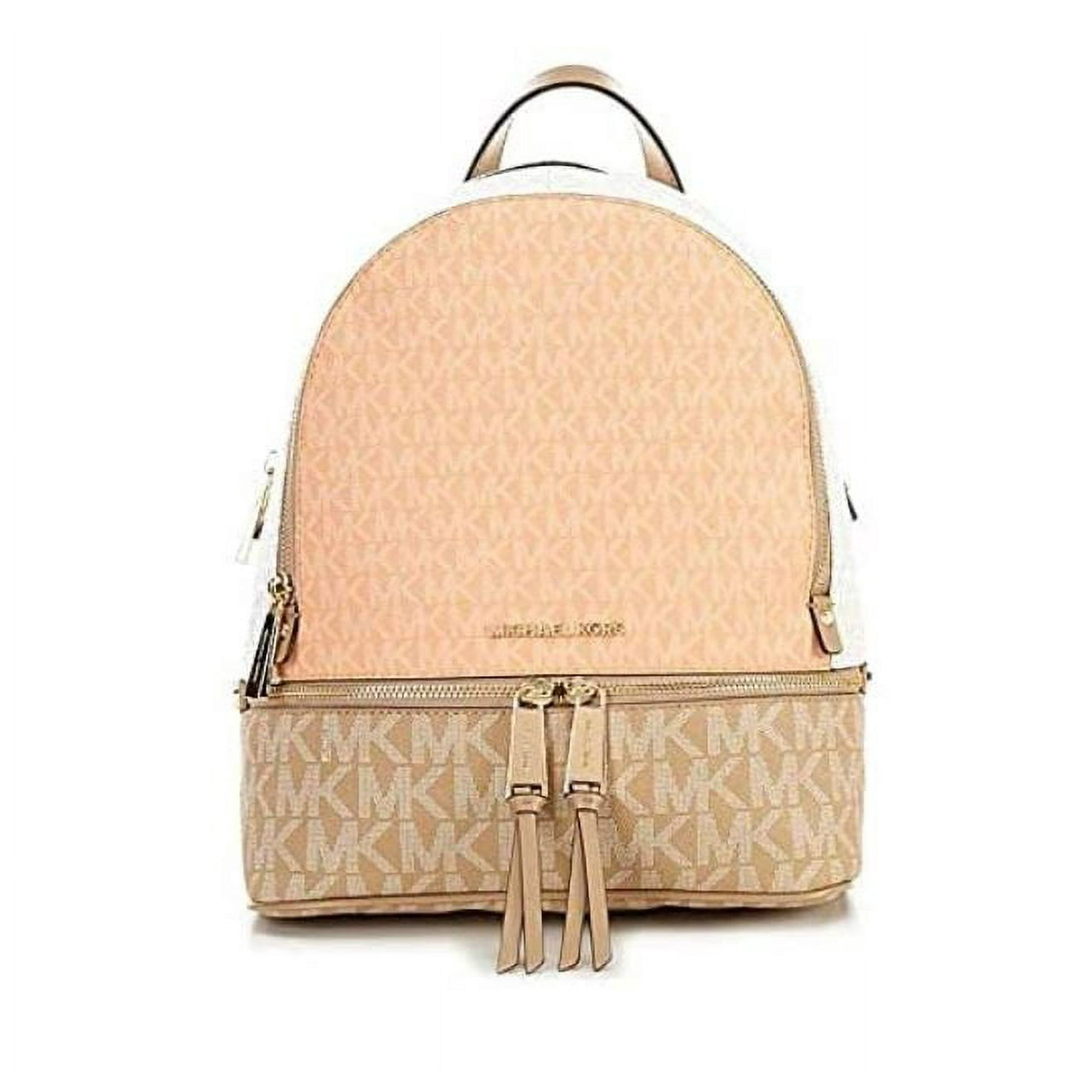 Mochila Michael Kors Rhea Mediana Colorblock Signature Cntloupe Mlt