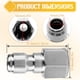 thumbnail image 2 of Acoplador para hidrolavadora CLIO de acero inoxidable 5000 PSI, 2 of 7