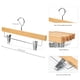 thumbnail image 2 of Perchas de madera para pantalones Nature Smile, madera de loto, con 2 clips, 10 unidades, 2 of 8