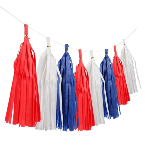 Guirnalda Tricolor 15 Porras de Papel Decoración Fiestas Patrias