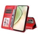 thumbnail image 5 of Funda tipo cartera FOXDOCK para Vivo V29E , diseño girasol en relieve, cuero PU, cierre magnético, soporte y tarjetero, 5 of 5