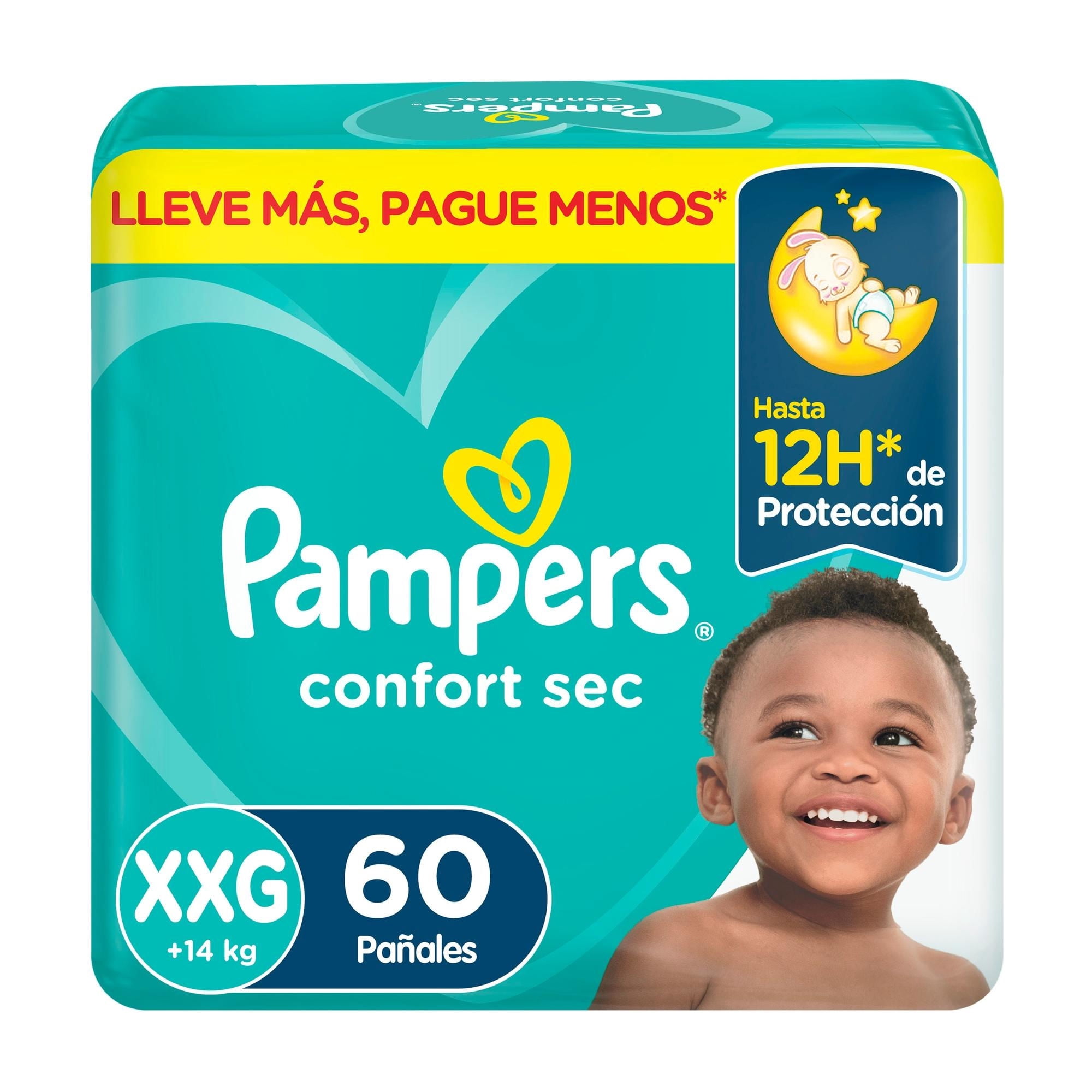 Pañales Desechables Confort Sec Xxg 60 Un 60 Un Pampers