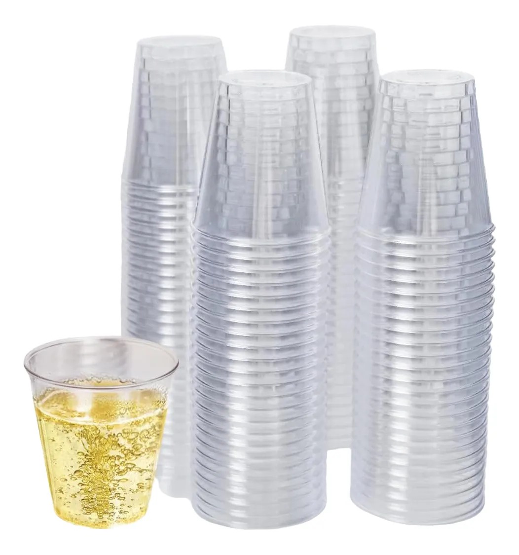 Genérica - 24 Vasos De Acrílico Coctelería Bebida Trago 300Ml (10 Onz) No Bpa Vasos Reutilizables