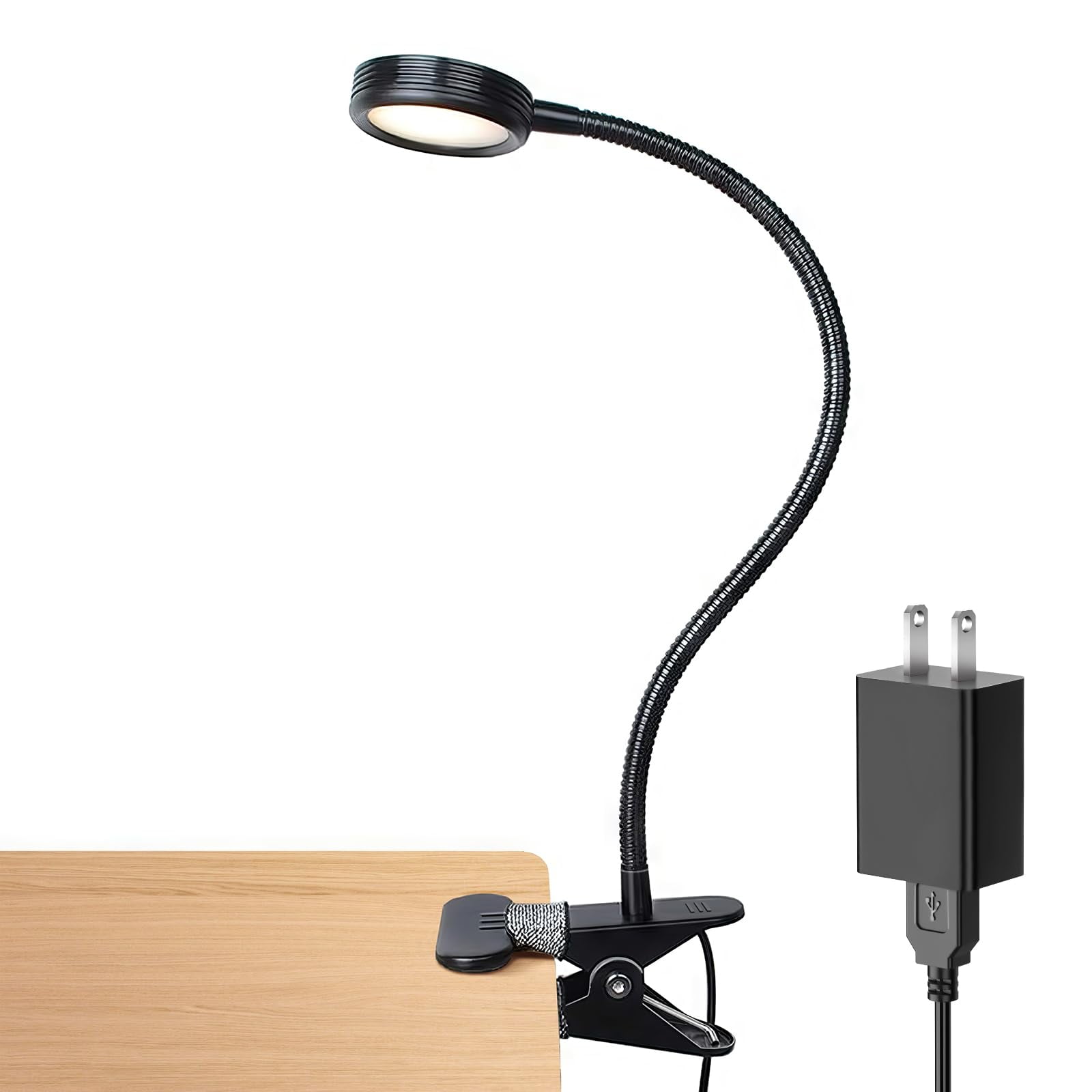 Lámpara De Escritorio Clip On Light Lepower Para Libros De Lectura, Cambio De Color