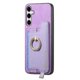 thumbnail image 3 of Funda Magnética Para Samsung Galaxy S24 Con Billetera Y Anillo Protector Resistente Morado, 3 of 5