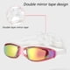 thumbnail image 3 of Gafas de natación con montura grande, resistentes al agua y a la niebla, de silicona galvanizada HD para adultos, para hombres y mujeres., 3 of 6
