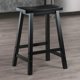 thumbnail image 3 of Taburete Winsome Satori con asiento de sillín, 24 cm, madera negra, 3 of 5