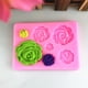 thumbnail image 2 of Molde de silicona para fondant con 7 cavidades, colección de rosas, para decoración de pasteles, cupcakes, arcilla polimérica y elaboración de jabón con cera., 2 of 8