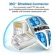 thumbnail image 3 of 50pcs Conectores Macho Rj45 Cat6 Metálico Blindado Terminal Red, 3 of 8