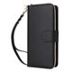 thumbnail image 3 of Funda Cartera con Cremallera y Correa para Samsung Galaxy A25 Soporte y Tarjetero Negro, 3 of 6