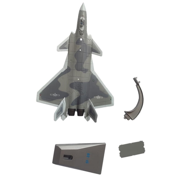 1/100 J-20 Modelo De Avión De Combate De Metal Con Decoración De Regalo De Colección De Soporte