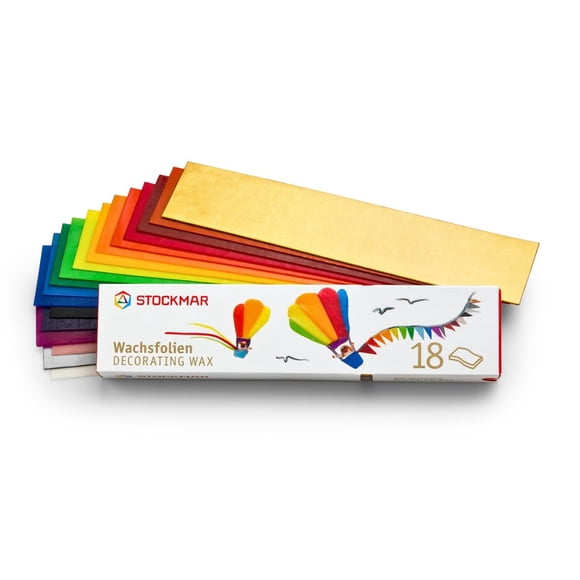 Hojas de cera de abeja STOCKMAR 18 colores para manualidades y decoración
